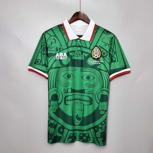 Retro Maillot De Foot Mexique Vert Homme 1998