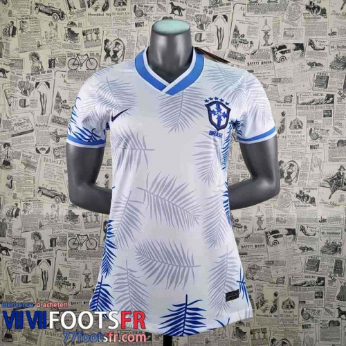 Maillot De Foot Bresil Blanc Femme 2022 2023 AW31