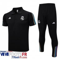 Polo foot Real Madrid noir Homme 2023 2024 PL697