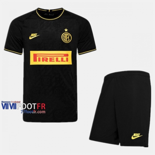 Ensemble Maillot Inter Milan Enfant Third 2019-2020 Personnalisé :77Footfr