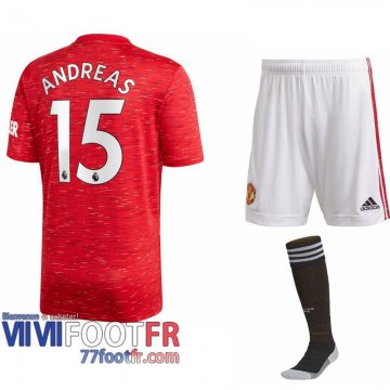 Maillot de foot Manchester United Andreas Pereira #15 Domicile Enfant 2020 2021