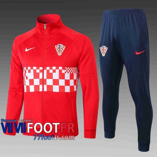 Veste de foot Croatie Rouge A357e 20-21
