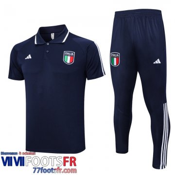 Polo foot Italie bleu marine Homme 2023 2024 PL694