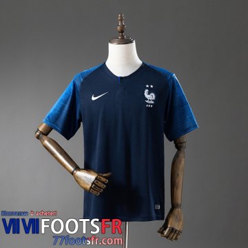 Retro Maillot De Foot France Domicile Homme 2018 FG1291