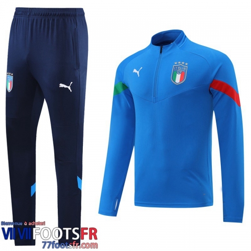 Survetement de Foot Italie bleu Homme 2022 2023 TG459