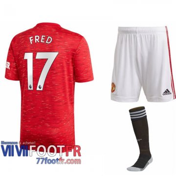 Maillot de foot Manchester United Fred #17 Domicile Enfant 2020 2021