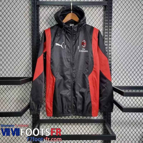 Coupe Vent AC Milan noir Homme 2023 2024 D137