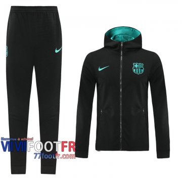 77footfr Veste Foot - Sweat a Capuche Barcelone noir - 2020 2021 J140