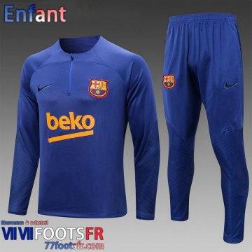 KIT: Survetement de Foot Barcelone bleu Enfant 2022 2023 TK459