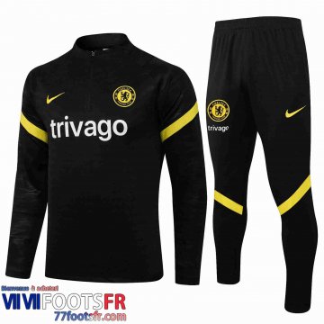 Survetement Foot Chelsea Homme noir 2021 2022 TG62