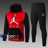 Survetement Foot Airman Sweat a Capuche - Veste rouge 2020 2021 Manches noires