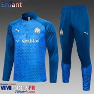 KIT: Survetement de Foot Marseille blue Enfant 2023 2024 C21