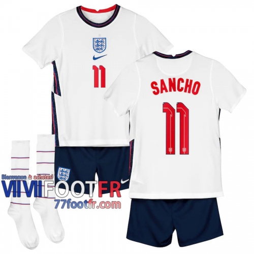 77footfr Angleterre Maillot de foot Sancho #11 Domicile Enfant 20-21