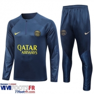 Survetement de Foot PSG bleu marine Homme 2023 2024 TG740