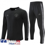 Survetement de Foot Manchester United noir Homme 2022 2023 TG274