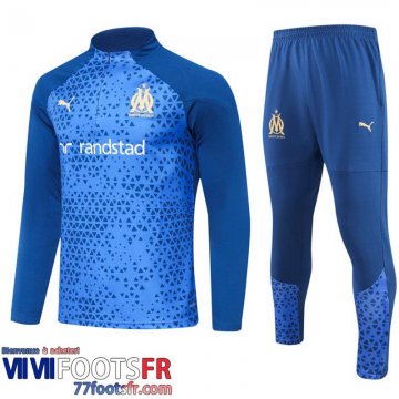 Survetement de Foot Marseille bleu Homme 2023 2024 A114