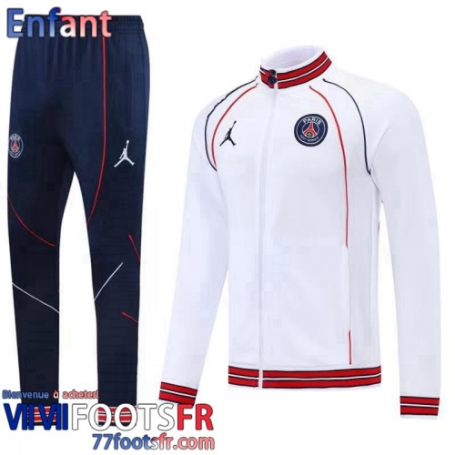 Veste Foot PSG Blanc Enfant 2022 2023 TK249