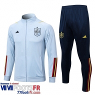 Veste Foot Espagne bleu clair Homme 2022 2023 JK665