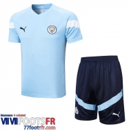 Survetement T Shirt Manchester City bleu clair Homme 2022 2023 TG650