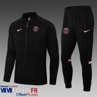 Survetement Foot PSG Homme noir 2021 2022 TG53