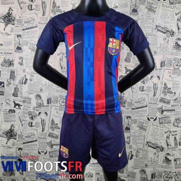 Maillot De Foot Barcelone Domicile Enfant 2022 2023 Version Fuite