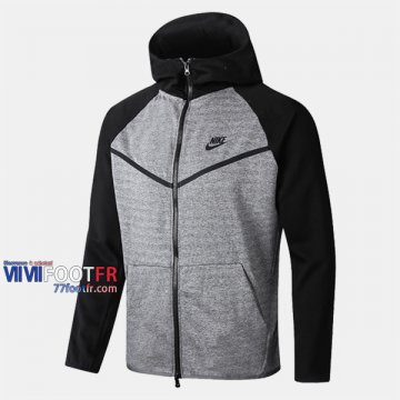 Boutique Veste Foot Nike Avec Capuche Gris 2020/2021 Nouveau Promo