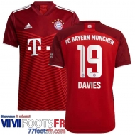 Maillot De Foot Bayern Munich Domicile Homme 21 22 # Alphonso Davies 19