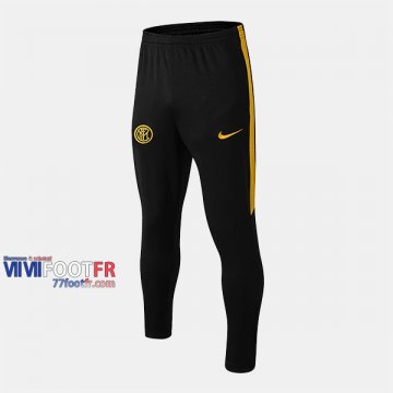 Promo: Nouveau Pantalon Entrainement Foot Inter Milan Retro Noir/Jaune 2019/2020