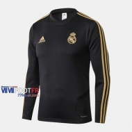 Nouveau Meilleur Sweatshirt Foot Real Madrid Noir 2019-2020