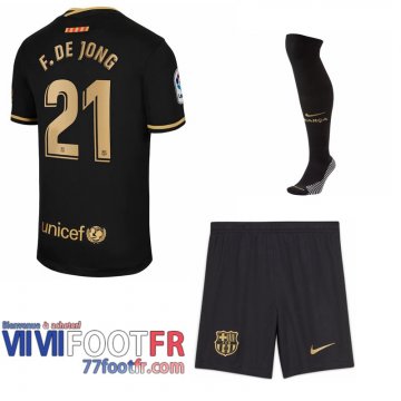 Maillot de foot Barcelone Frenkie de Jong #21 Exterieur Enfant 2020 2021