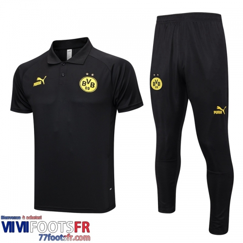 Polo foot Dortmund BVB noir Homme 2023 2024 PL646