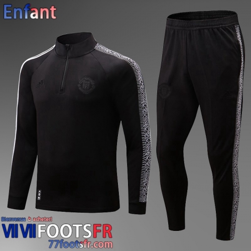 Survetement de Foot Manchester United jaune Enfant 2022 2023 TK303