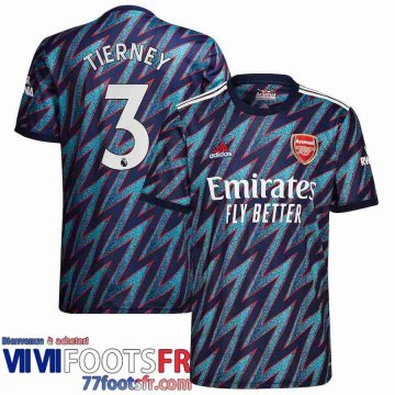 Maillot De Foot Arsenal Third Homme 21 22 # Tierney 3