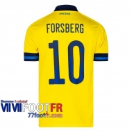 Maillot de foot Suede FORSBERG #10 Domicilee EURO 2020