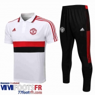 Polo foot Manchester United blanche Homme 21 22 PL198