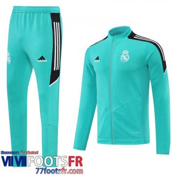 Veste Foot Real Madrid bleu ciel Homme 2022 2023 JK314