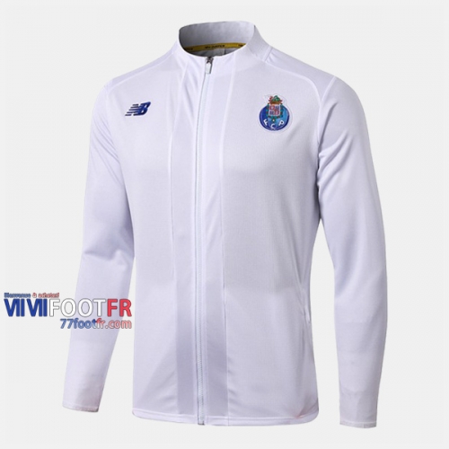 Magasins Veste Foot FC Porto Blanc 2019/2020 Nouveau Promo