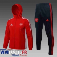 Coupe Vent - Sweat a Capuche Arsenal rouge Homme 21 22 WK31