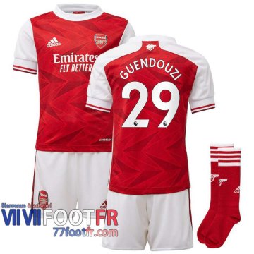 Maillot de foot Arsenal Guendouzi #29 Domicile Enfant 2020 2021