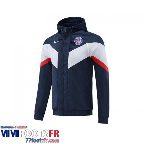 Coupe Vent - Sweat a Capuche PSG bleu Homme 2022 2023 WK143