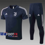 T-shirt de foot Juventus 2020 2021 bleu marin C503#