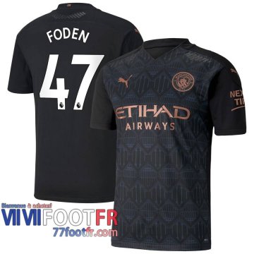 Maillot de foot Manchester City Foden #47 Exterieur 2020 2021