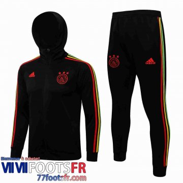 Veste Foot - Sweat A Capuche AJAX noir Homme 21 22 JK258