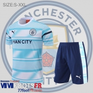 T-Shirt Manchester City bleu blanc Homme 2022 2023 PL602