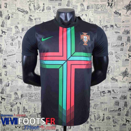 Maillot De Foot Portugal Noir Homme 2022 2023 AG60