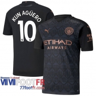 Maillot de foot Manchester City Kun Agüero #10 Exterieur 2020 2021