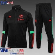 Veste Foot Manchester United noir Enfant 2023 2024 C43