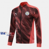 Boutique Veste Foot Manchester City Noir/Rose 2019/2020 Nouveau Promo