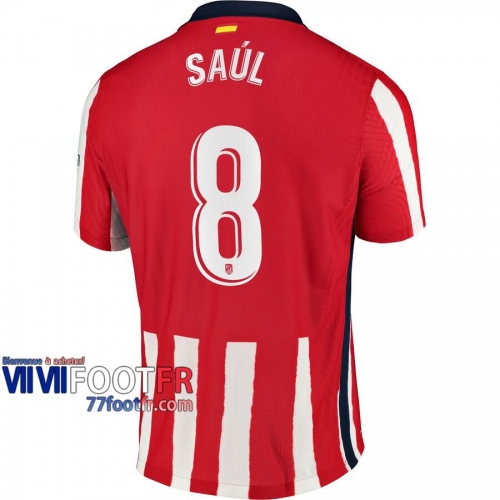 Maillot de foot Atletico Madrid Saúl #8 Domicile Femme 2020 2021