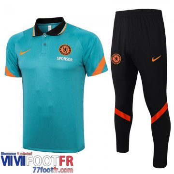 Polo foot Chelsea Vert herbe 2021 2022 PL42